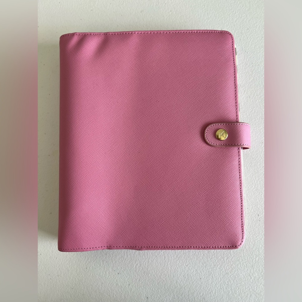 Pink Kiki.k Planner with Gold Accent